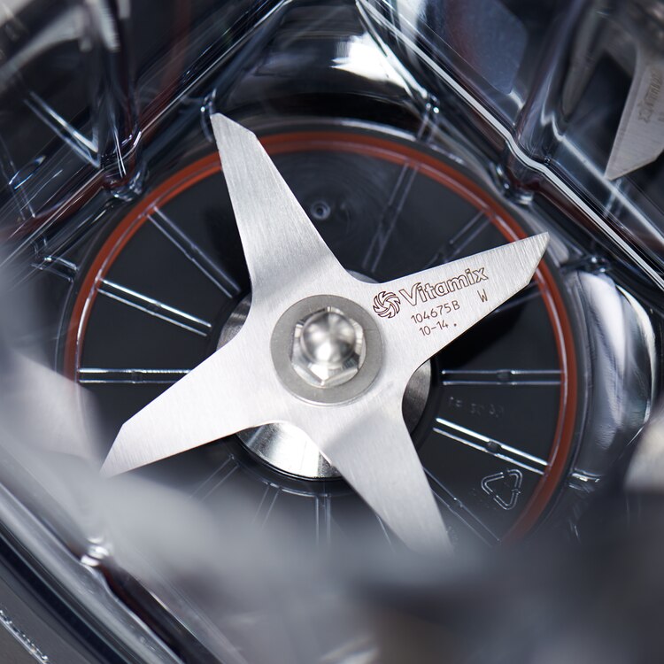 inside view of blades inside blender